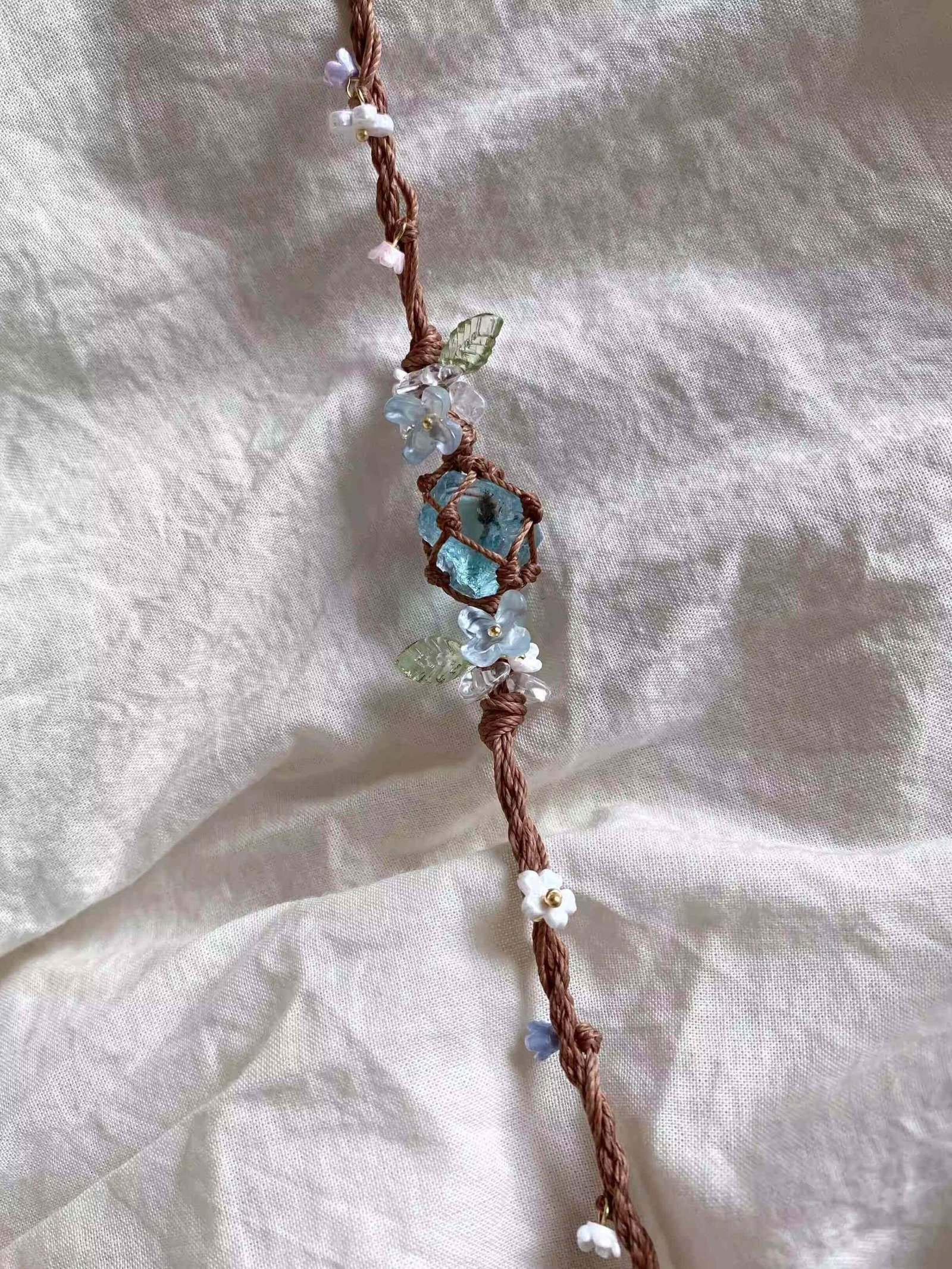 Forest Nymph Handwoven Macrame Bracelet (2)