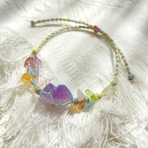 boho amethyst woven bracelet (3)