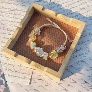 delicate macrame woven stone bracelet (3)