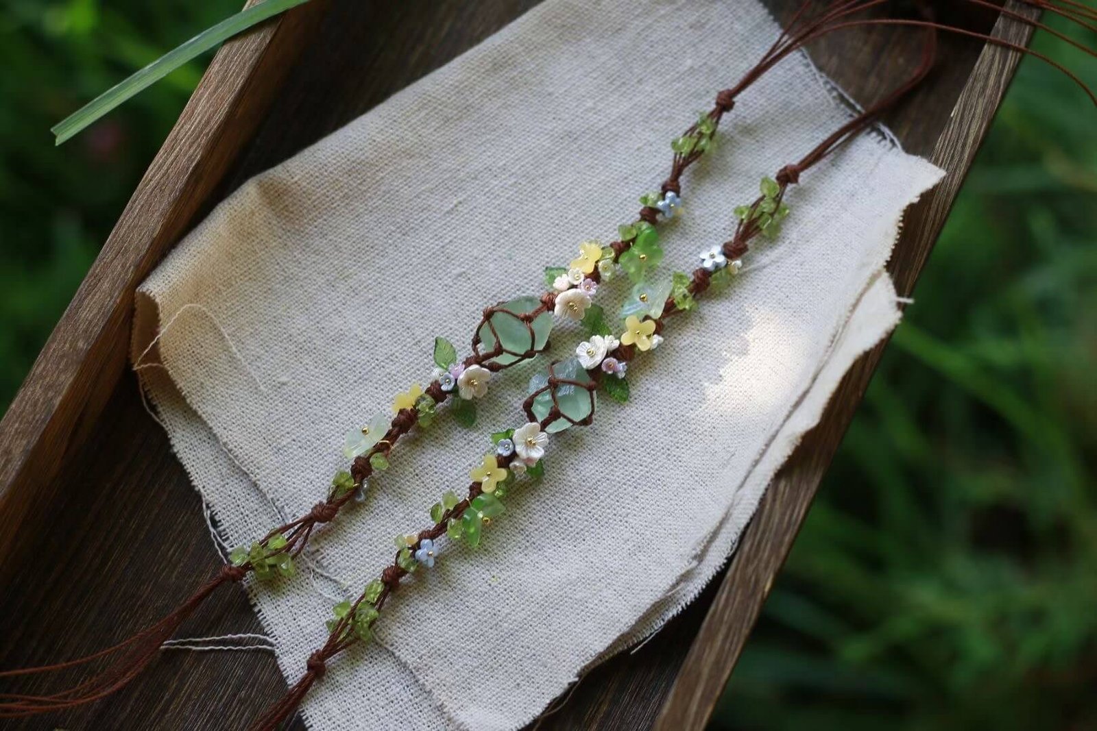 green fluorite forest fairy bracelet (4)
