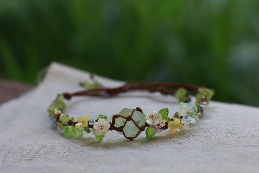 green fluorite forest fairy bracelet (6)