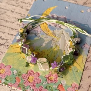 handmade crystal macrame bracelet with beads (1)