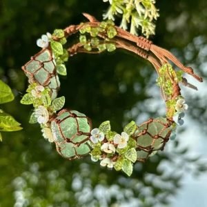 handmade green fluorite macrame bracelet (3)