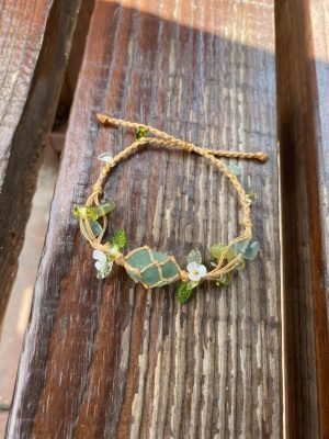 minimalist fluorite woven bracelet (1)