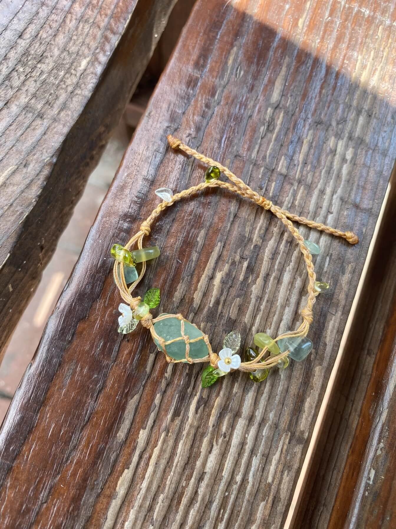 minimalist fluorite woven bracelet (3)