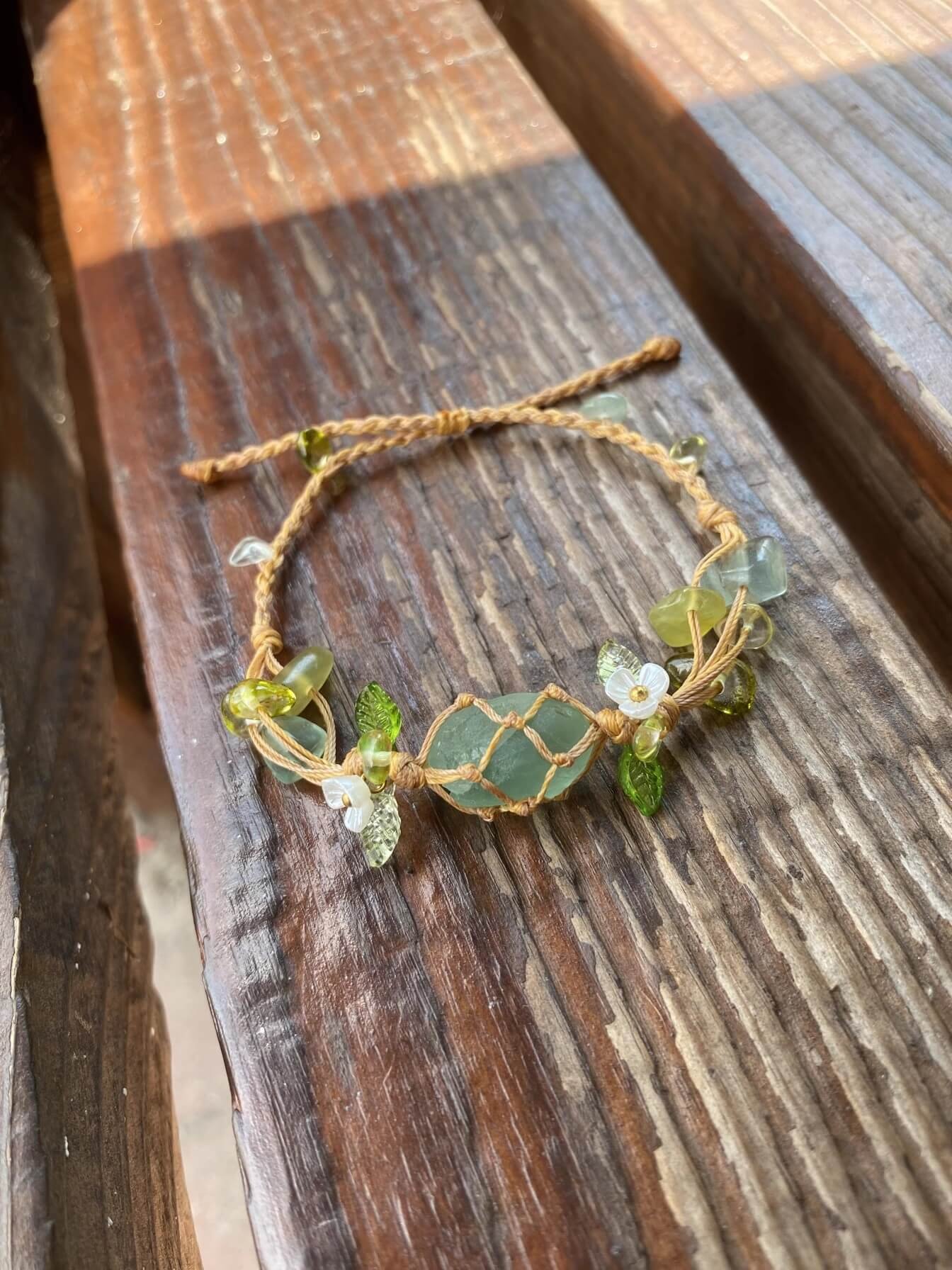 minimalist fluorite woven bracelet (4)