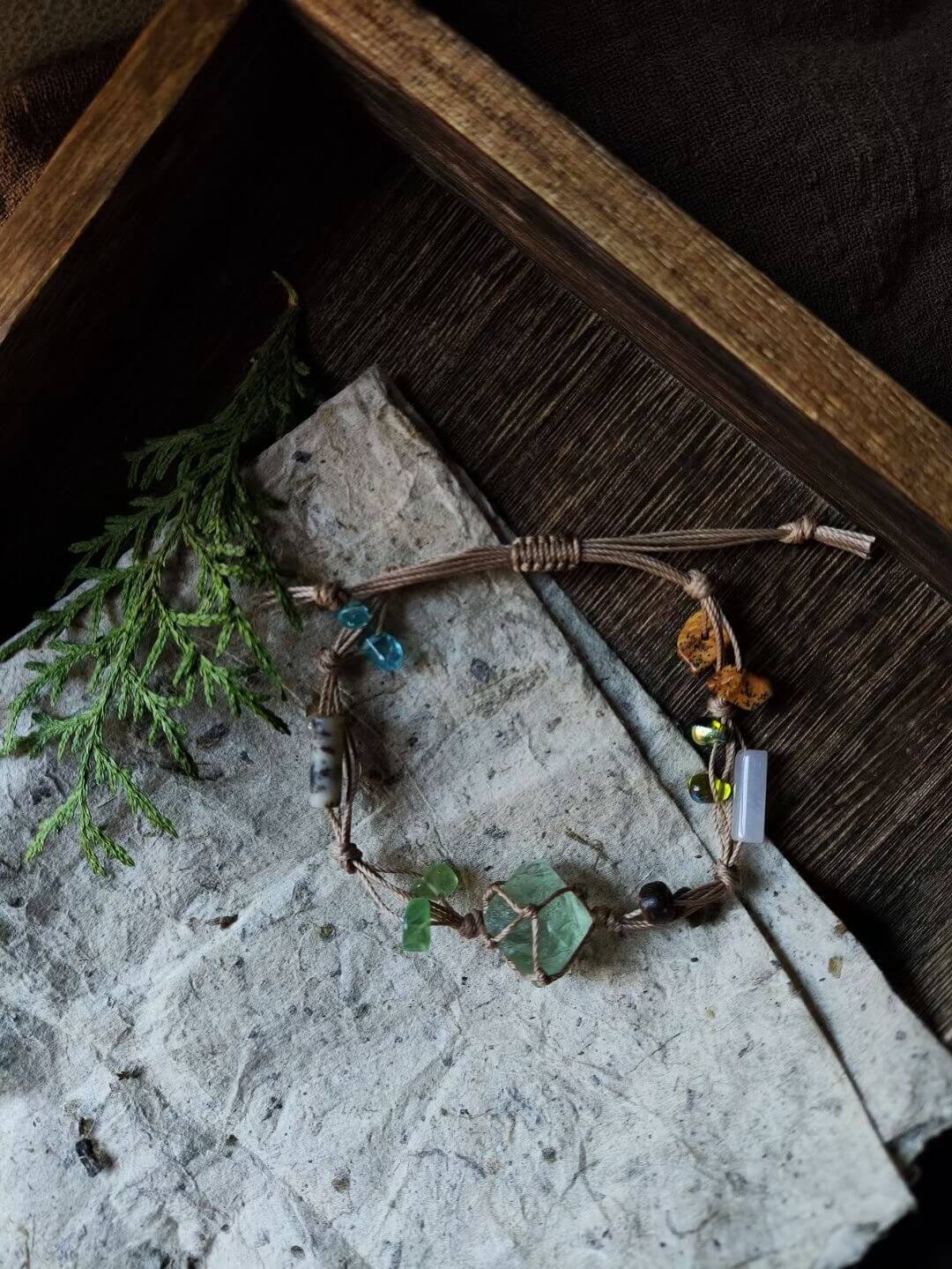 natural green fluorite bracelet (2)