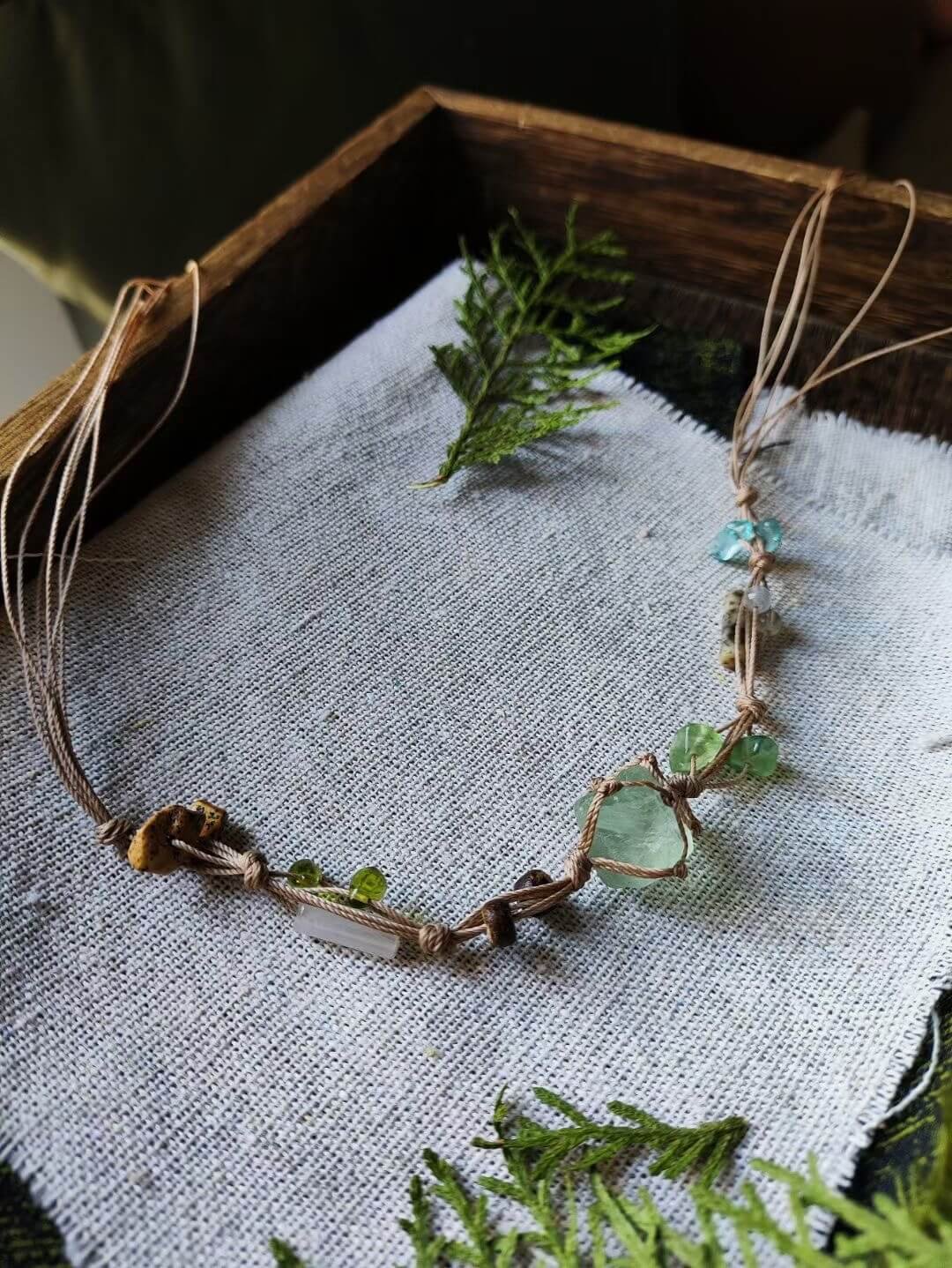 natural green fluorite bracelet (4)