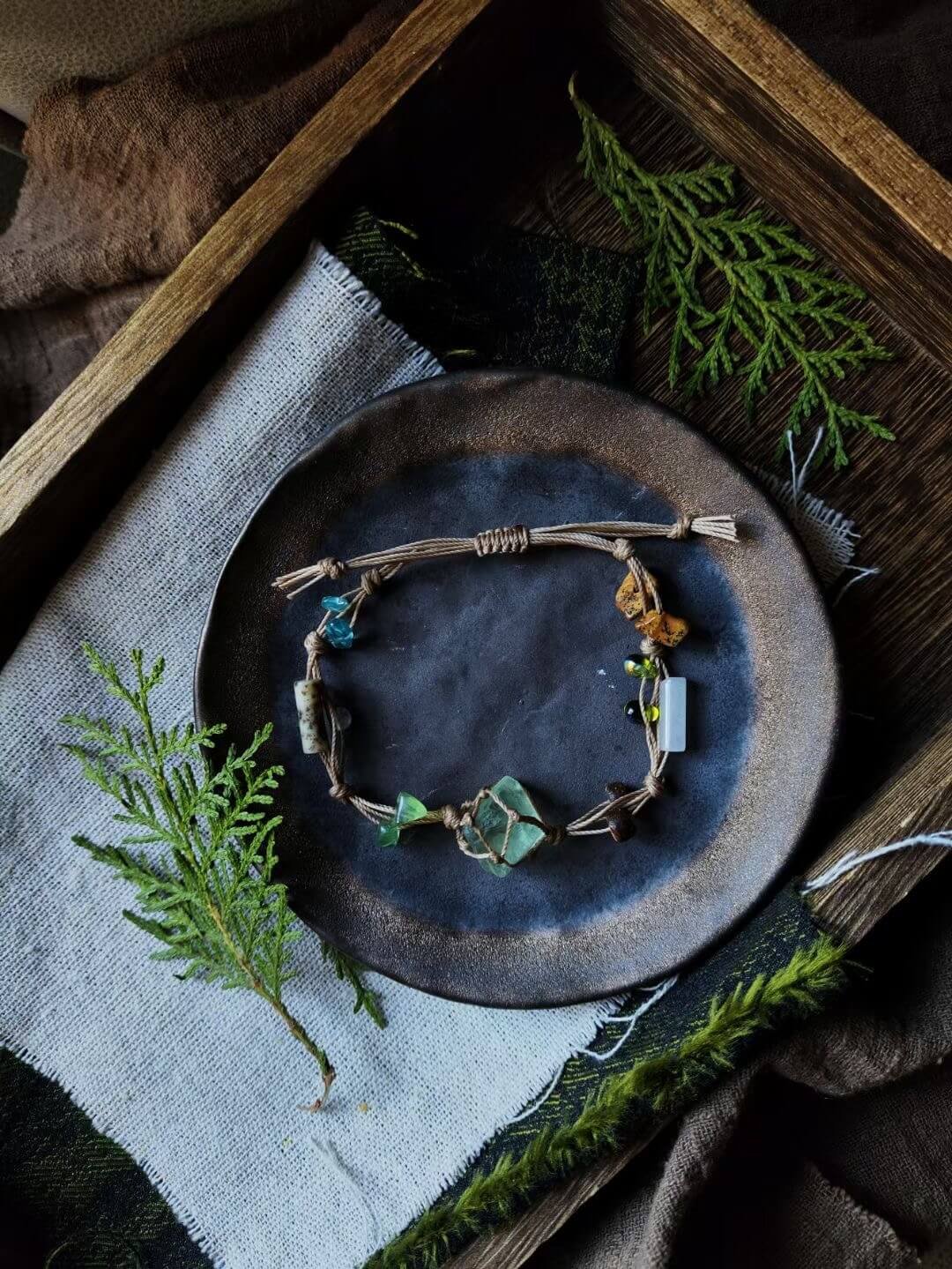 natural green fluorite bracelet (5)