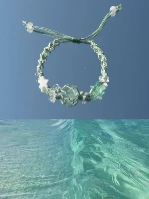 ocean inspired crystal macrame bracelet (1)