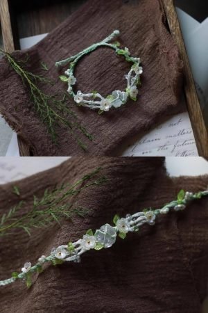 real clear quartz macrame bracelet (3)