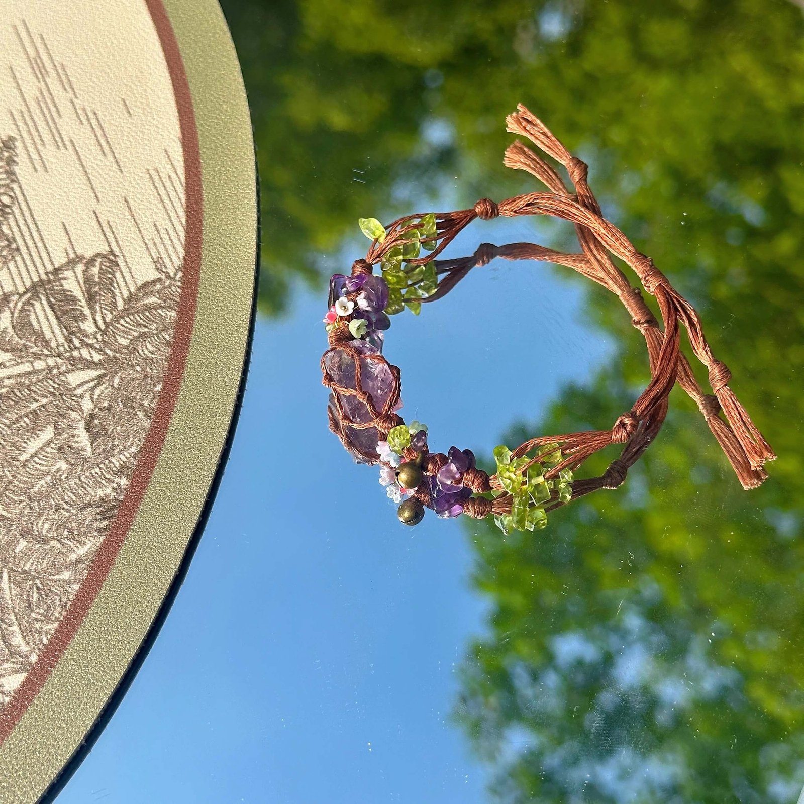 woven raw crystal bracelets (1)