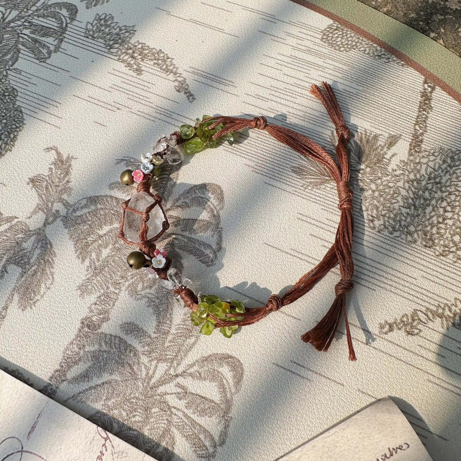 woven raw crystal bracelets (8)