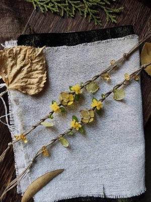 yellow fluorite macrame bracelet (1)