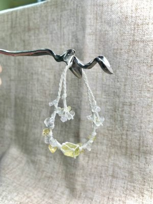 citrine knitted bracelet