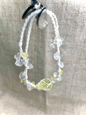 citrine knitted bracelet