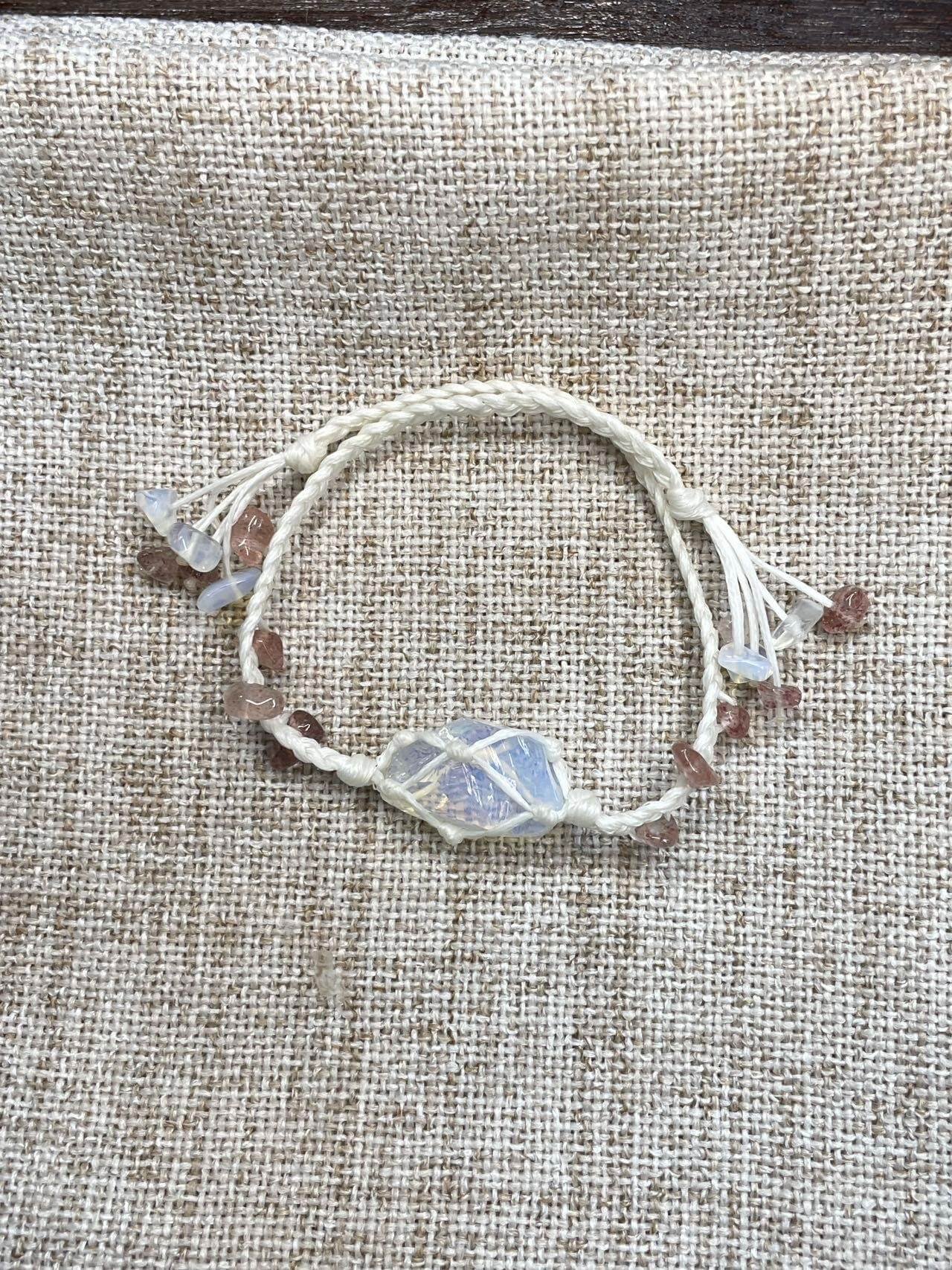 opal knitted bracelet