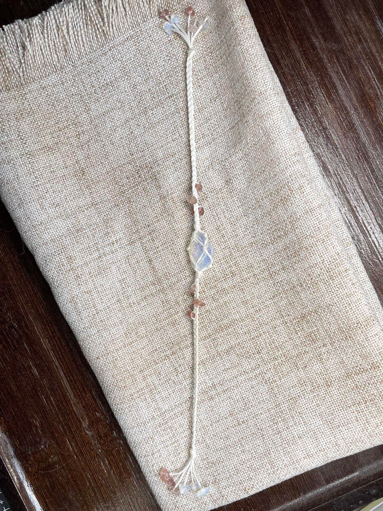 opal knitted bracelet