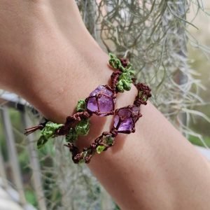 amethyst forest bracelet