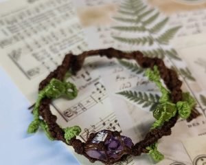 amethyst forest bracelet
