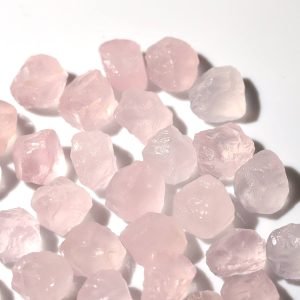 raw rose quartz