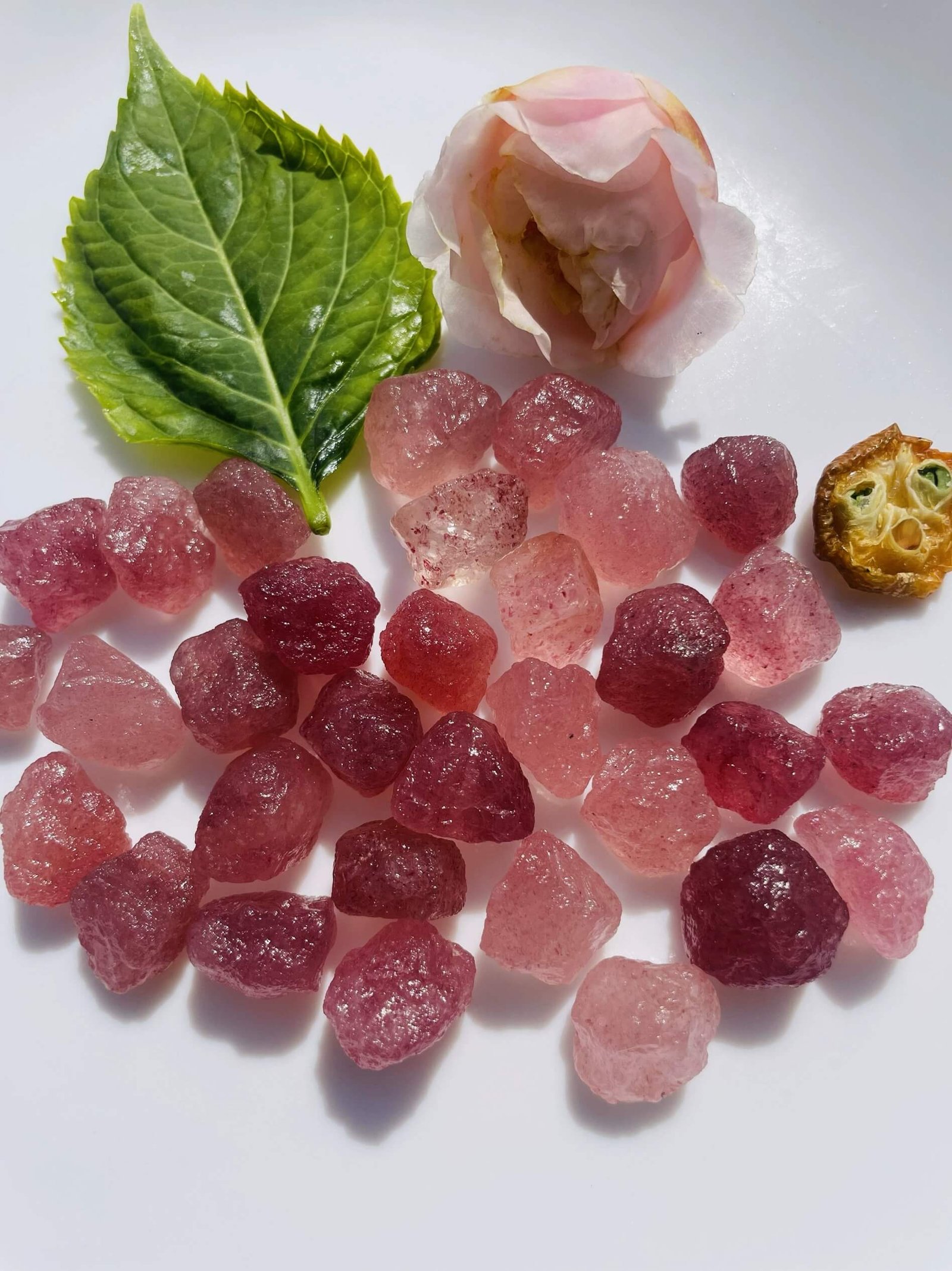 raw strawberry quartz