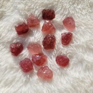 raw strawberry quartz