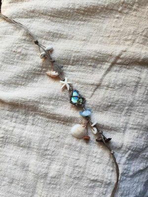 Labradorite Shell Adjustable Bracelet1