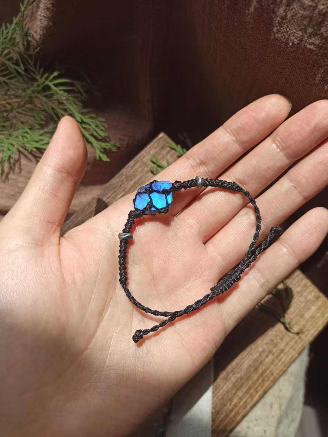 blue flash Labradorite Bracelet