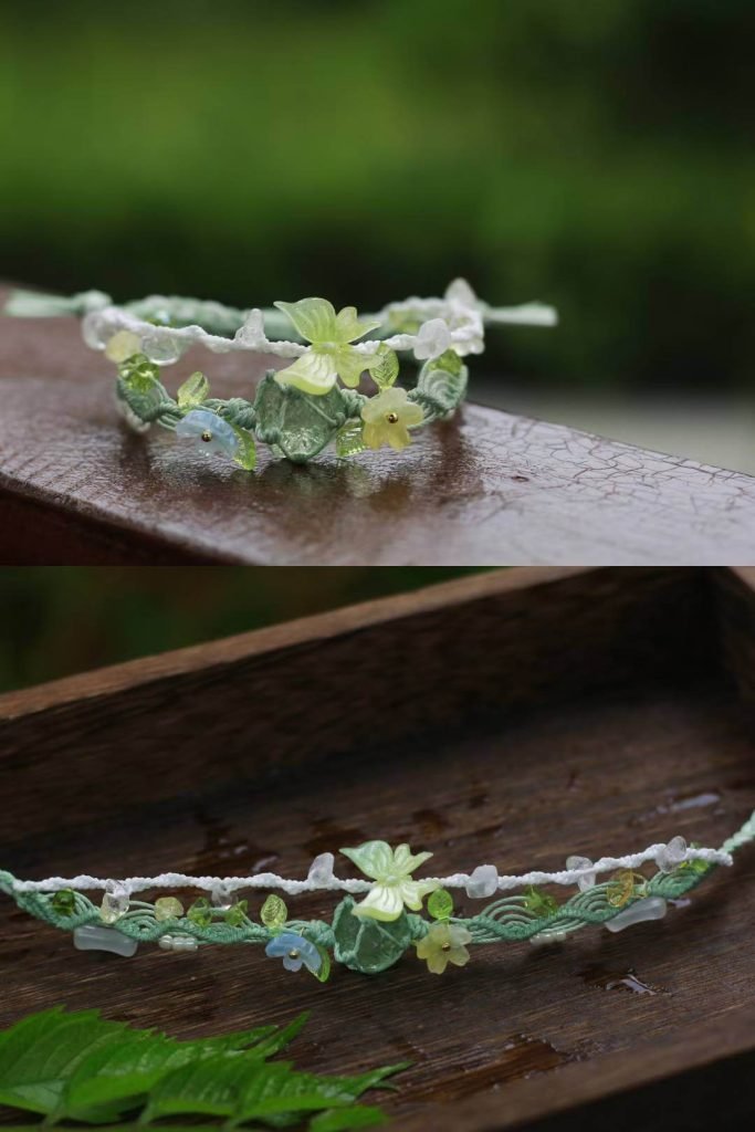 Green Glass Double Layer Bracelet